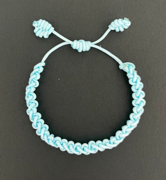 The All Turquoise Tied in Knots Bracelet