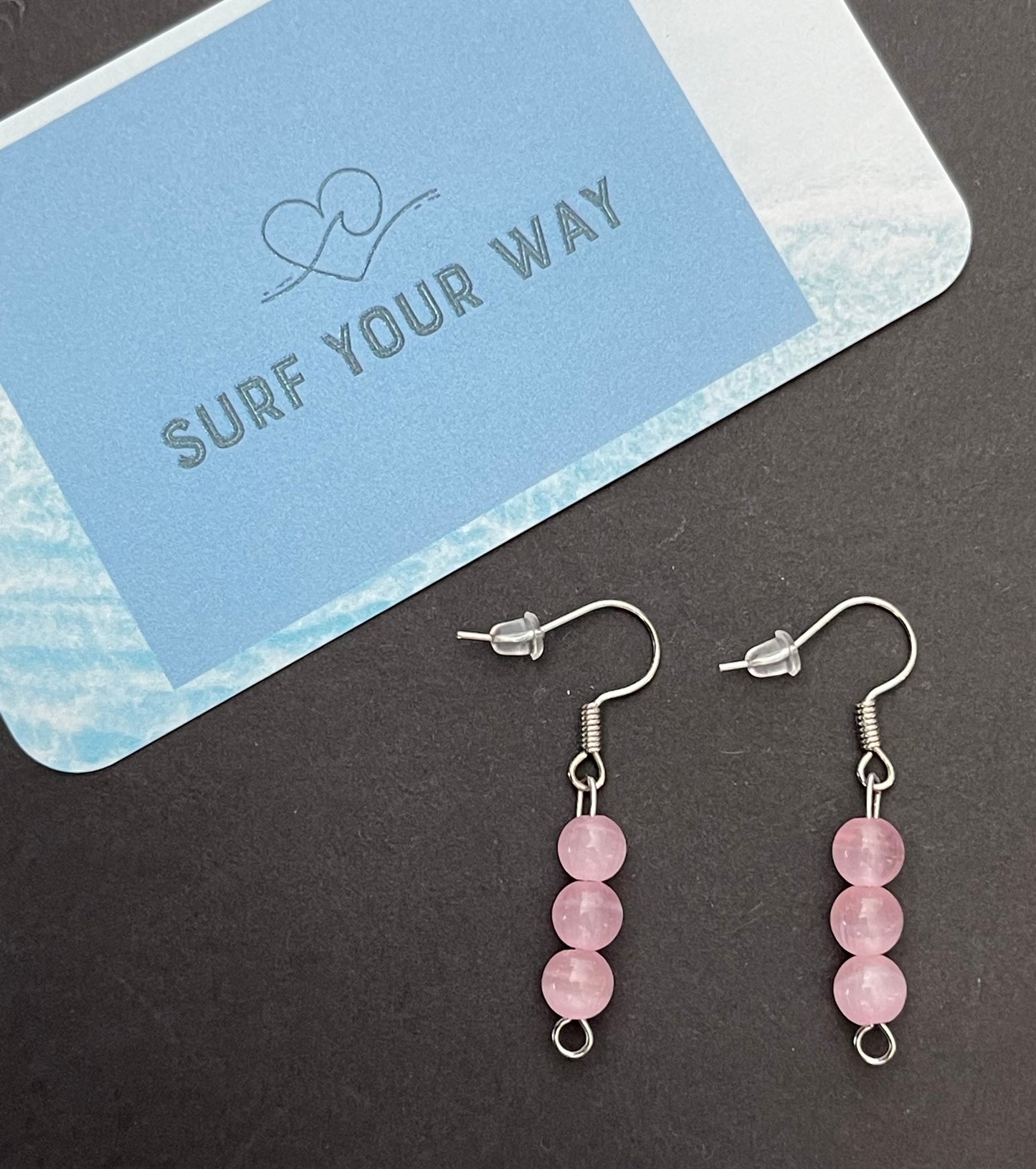 The Rose Quartz Earrings