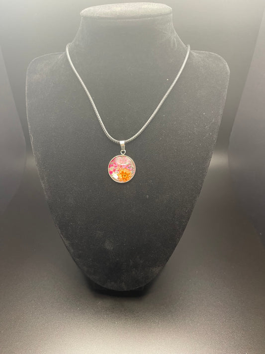 The Sunset Flower Pendant Necklace