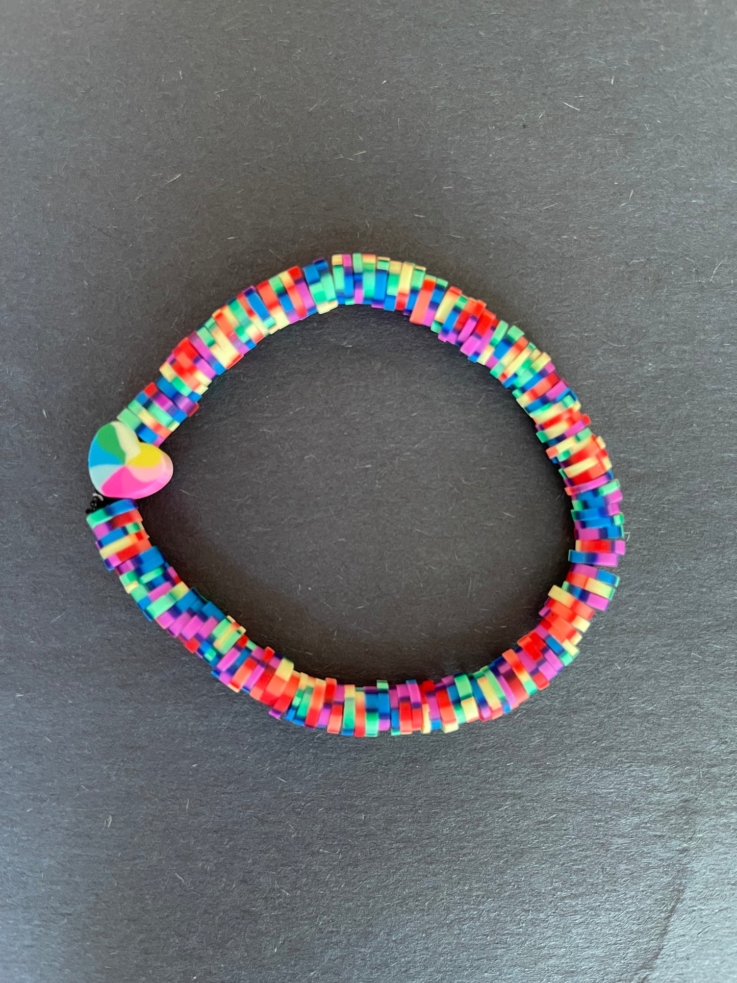 Rainbow Heart Bracelet