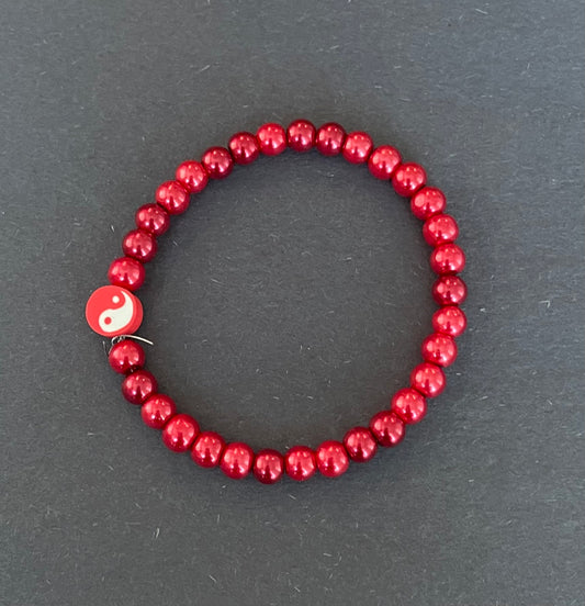 Red Ying\Yang Bracelet