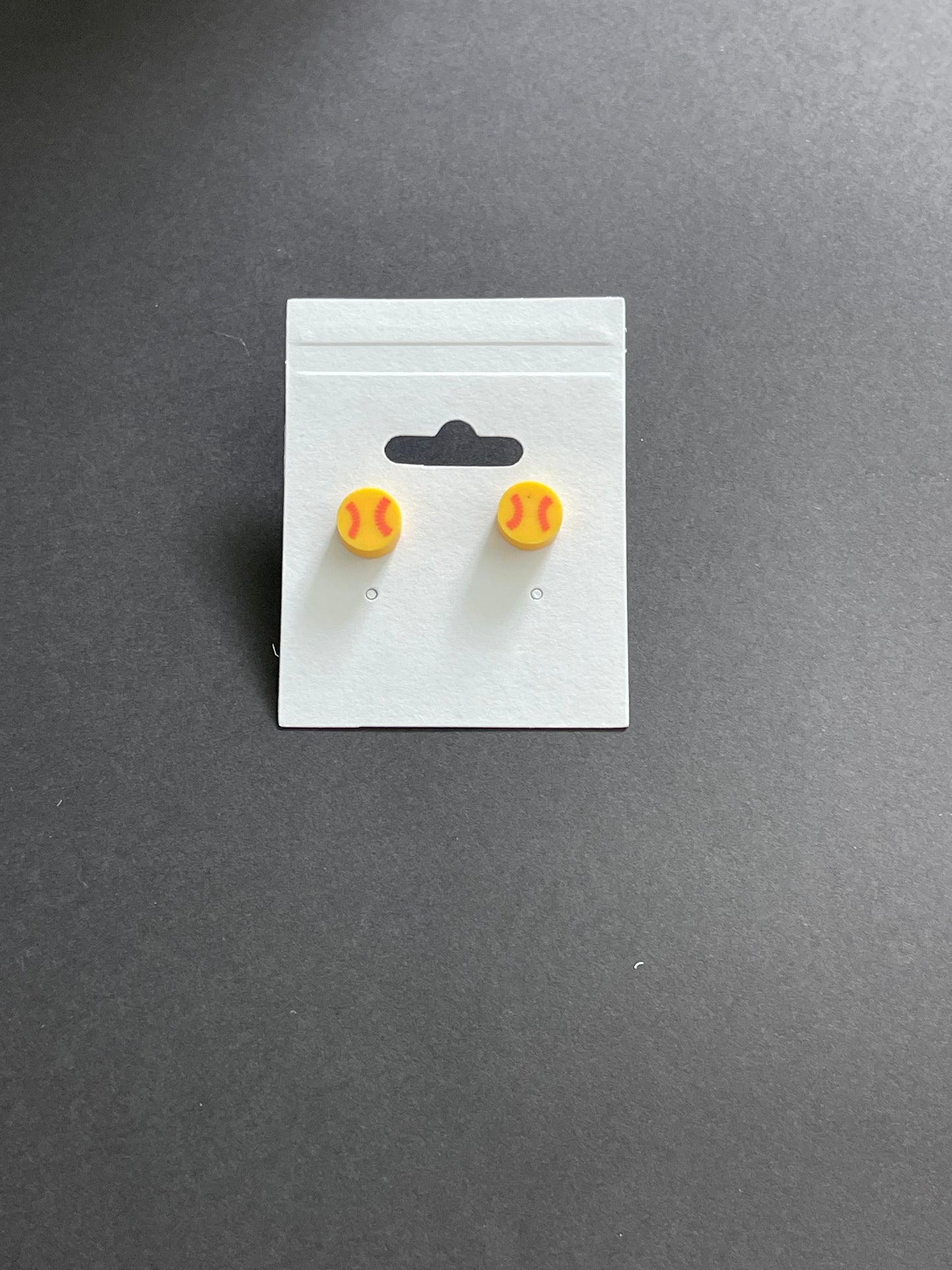 The Baseball  Stud Earrings