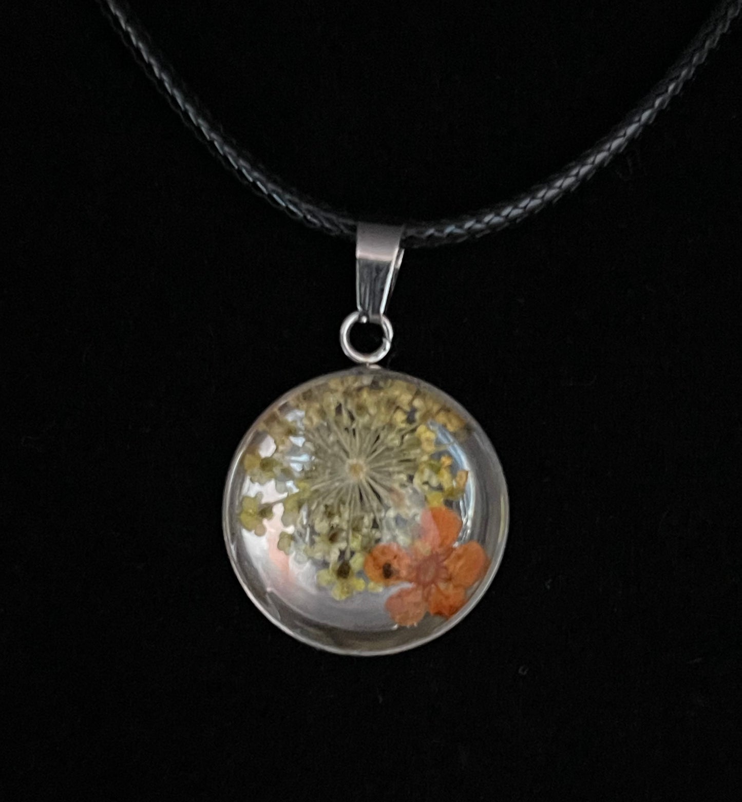 The Yellow & Orange in Bloom Pendant Necklace