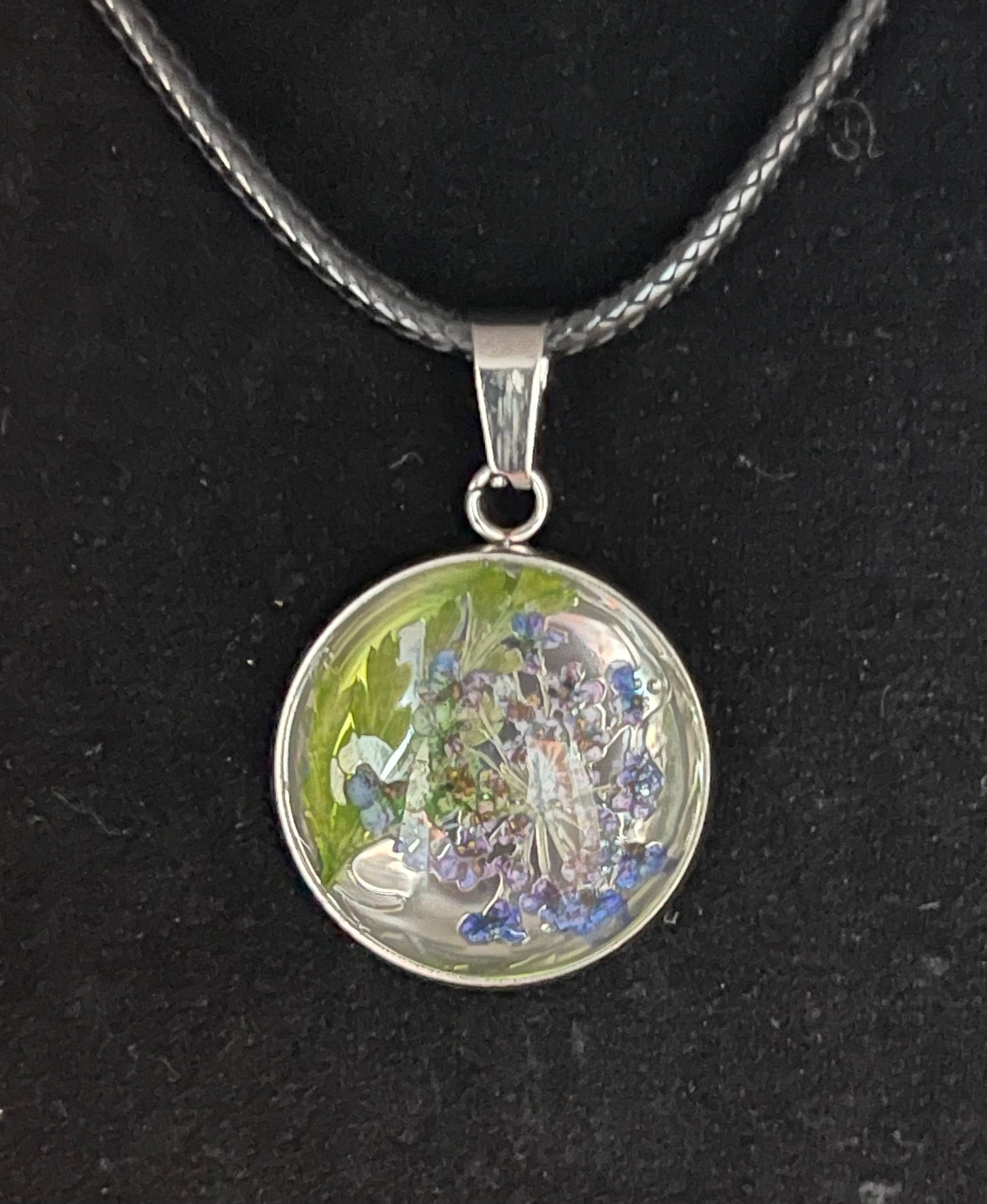 The Green & Purple in Bloom Pendant Necklace