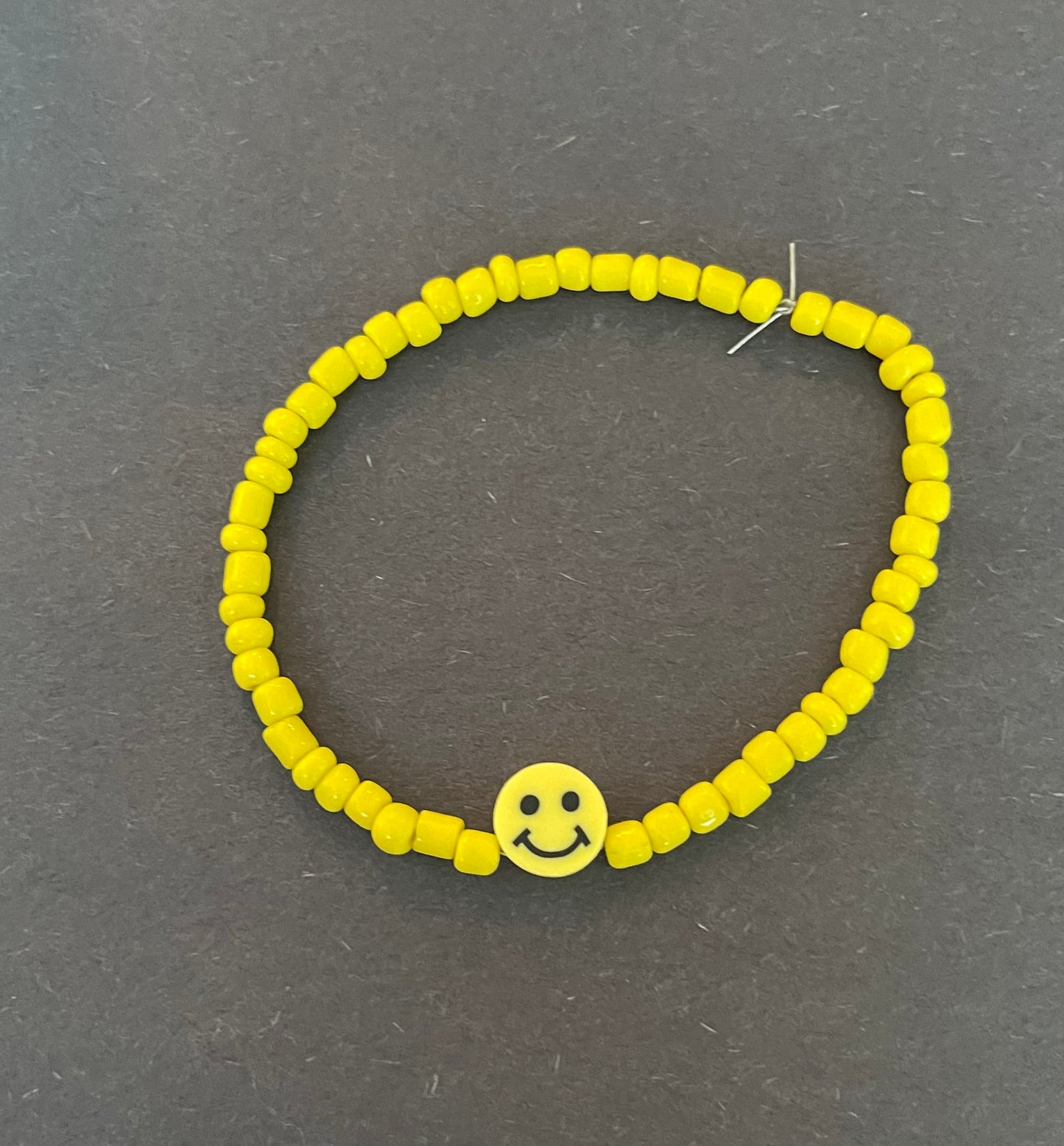 Yellow Smiley Face Bracelet
