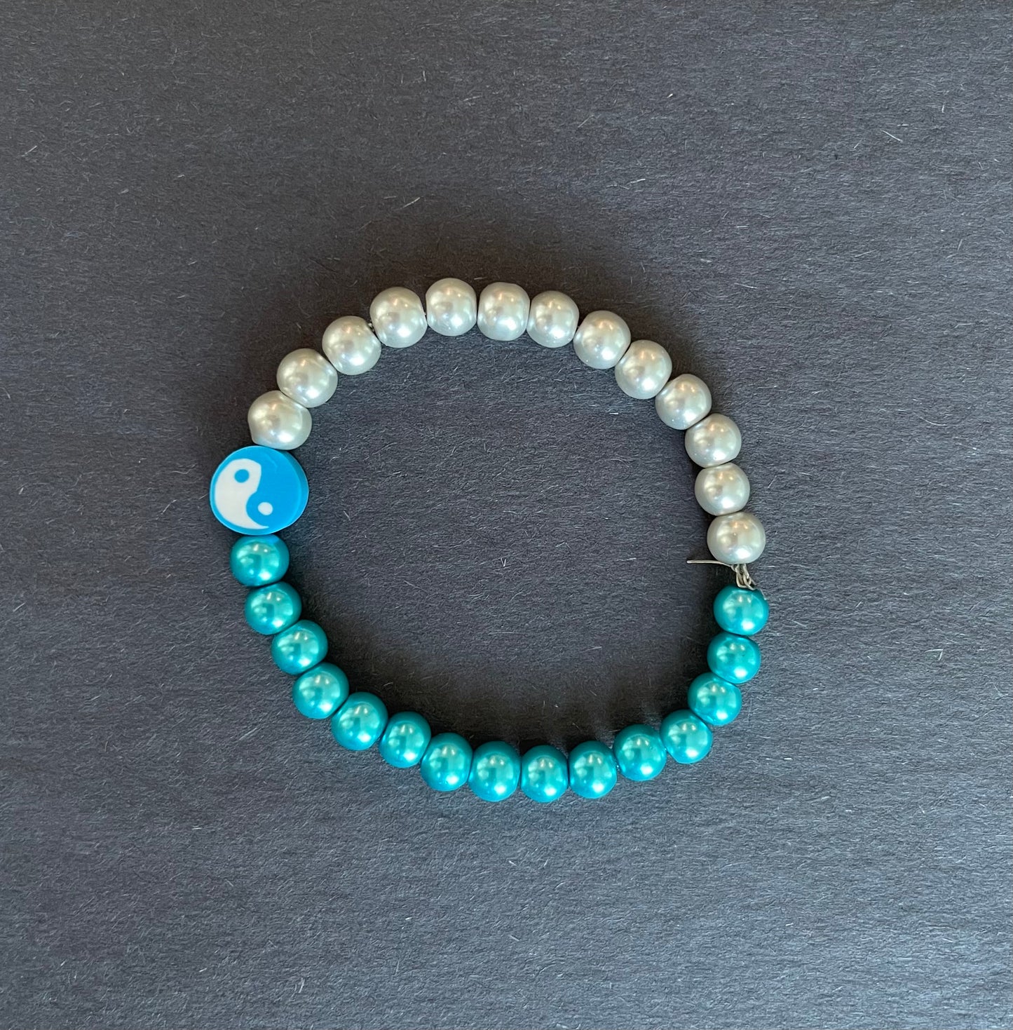 Blue & White Ying/Yang Bracelet